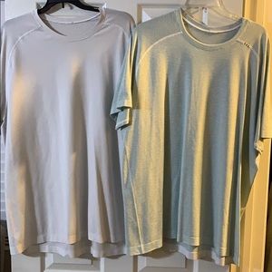 White Metal Vent Tech Shirts XXL